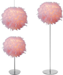 Klass Home Collection 40Cm Pink Feather Light Shade, Lamp Shade For Pendant Ceiling Light, Table Lamp, Floor Lamp - thumbnail 7