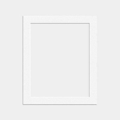Ak Frames 12X10 White Picture Mounts To Fit 10X8 Aperture Size - Mount Board Only (No Frame Included) - image 1