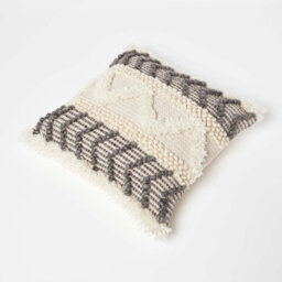 Homescapes Homecapes Lindi Handwoven Tufted Cream Kilim Cushion 45 X 45 Cm - thumbnail 5