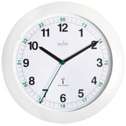 Acctim - Milan 25.5Cm Radio Controlled Analogue Wall Clock - White