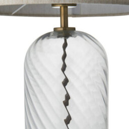 Pagazzi Lighting Pagazzi Robyn Glass Table Lamp With Grey Shade - thumbnail 5