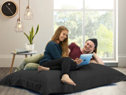 Beautiful Beanbags Adult Big Brother Beanbag For Indoors Or Outdoors Ready Filled Bean Bags - Black - thumbnail 1
