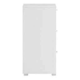 Wyld Haus Stuttgart Gloss White 3-Drawer Chest With Carved Detailing 827 X 700 X 398 mm - thumbnail 7