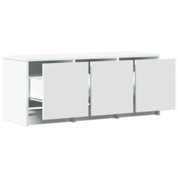 Berkfield Sturdy Tv Cabinet With Led White 97X34X40 Cm Engineered Wood - thumbnail 9