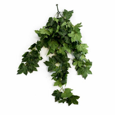 Leaf 70Cm Artificial Trailing Grape Ivy Plant Faux Hanging Foliage - Green - image 1
