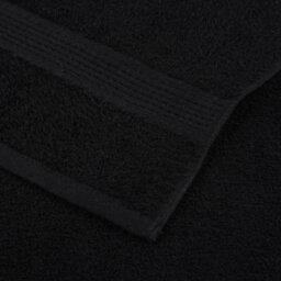 Berkfield 8 Piece Towel Set Black 360 Gsm 100% Cotton - thumbnail 6