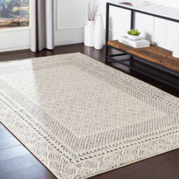 Livabliss Bahar-Geometric Grey Beige Global Living Dining Bedroom Rug 160 X 220 Cm Easy Care, Non Shedding - thumbnail 2