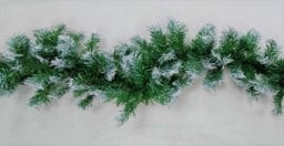 Premier Decorations Limited 2 X Artificial Christmas Garland Snow Tipped Green Garland Premier Decor 2.7M - thumbnail 4