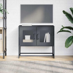 Berkfield Elegant Tv Cabinet Anthracite 68X39X60.5 Cm Cold-Rolled Steel - thumbnail 4