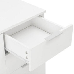 Berkfield Sideboard High Gloss White 71X35X76 Cm Engineered Wood - thumbnail 7