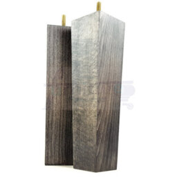L&F 4 Wood Furniture Legs M8 220mm High Black Wash Replacement Square Tapered Sofa Feet Stools Chairs Cabinets Beds - thumbnail 7