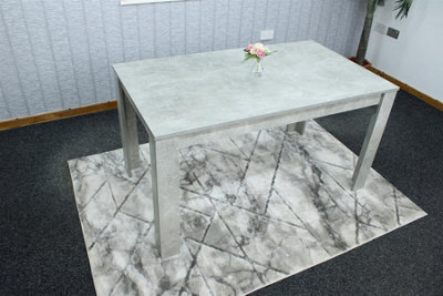 Kosy Koala Dining Table Grey Wood Kitchen Place For 4 Seats, Dining Table Only (Grey H 75 X L 117 X W 77 Cm) - image 1