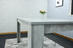 Kosy Koala Dining Table Grey Wood Kitchen Place For 4 Seats, Dining Table Only (Grey H 75 X L 117 X W 77 Cm) - thumbnail 4