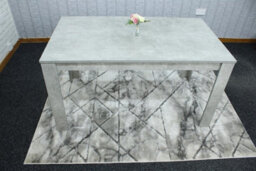 Kosy Koala Dining Table Grey Wood Kitchen Place For 4 Seats, Dining Table Only (Grey H 75 X L 117 X W 77 Cm) - thumbnail 2