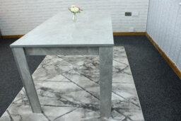 Kosy Koala Dining Table Grey Wood Kitchen Place For 4 Seats, Dining Table Only (Grey H 75 X L 117 X W 77 Cm) - thumbnail 5