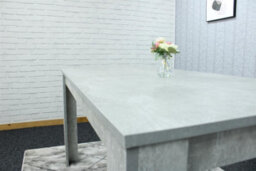 Kosy Koala Dining Table Grey Wood Kitchen Place For 4 Seats, Dining Table Only (Grey H 75 X L 117 X W 77 Cm) - thumbnail 6