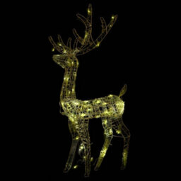 Berkfield Colourful Acrylic Reindeer Christmas Decorations 3 Pcs 120 Cm Warm White - thumbnail 7