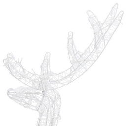 Berkfield Colourful Acrylic Reindeer Christmas Decorations 3 Pcs 120 Cm Warm White - thumbnail 5