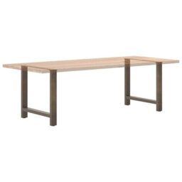 Berkfield Dining Table Legs Natural Steel 2 Pcs 70X(72-73) Cm Steel - thumbnail 8