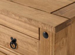 Seconique Corona 1 Door 4 Drawer Sideboard Distressed Wax Pine - thumbnail 9