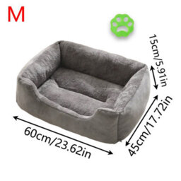 Cat Dog Bed Soft Washable Cushion Warm Pet Basket M Uk - thumbnail 2