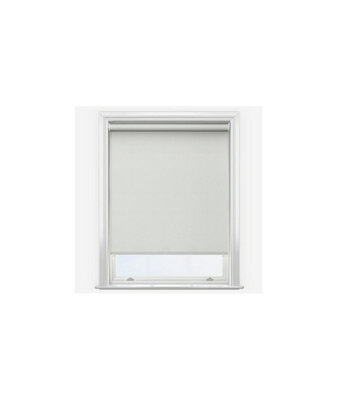 Grey Water & Moisture Resistant Pvc Blackout Roller Blinds Ideal For Bathroom & Kitchen 160Cm Length - image 1