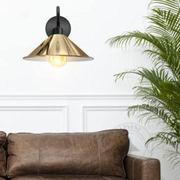 Vintage Industrial Wall Sconce E27 French Gold Swan Neck Light Fixture Complete With Bulb - thumbnail 4