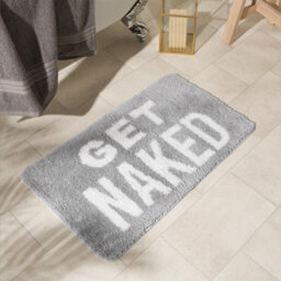 OHS Bath Mat Non Slip Soft Get Naked Shower Textured Absorbent Bathroom Rug - thumbnail 1