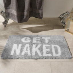 OHS Bath Mat Non Slip Soft Get Naked Shower Textured Absorbent Bathroom Rug - thumbnail 3