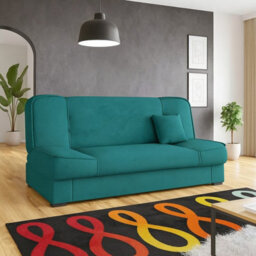 Gabi Green Sofa Bed With Storage Comfortable 3 Seater Couch With Sleeping Function Orinoco85