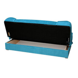 Gabi Green Sofa Bed With Storage Comfortable 3 Seater Couch With Sleeping Function Orinoco85 - thumbnail 5