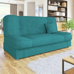 Gabi Green Sofa Bed With Storage Comfortable 3 Seater Couch With Sleeping Function Orinoco85 - thumbnail 4