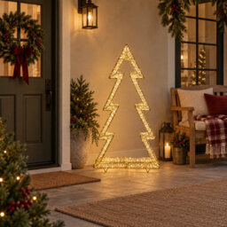 Pegdev Gold Metal Christmas Tree Light 4800 Micro Leds With Timer - thumbnail 2
