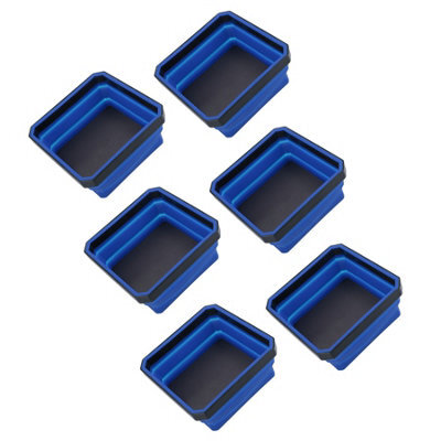 AB Tools Collapsible Magnetic Parts Tray Dish Storage Bowl Holder Oil Resistant Plastic 6Pc - image 1