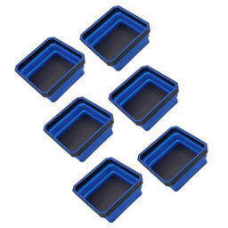 AB Tools Collapsible Magnetic Parts Tray Dish Storage Bowl Holder Oil Resistant Plastic 6Pc - thumbnail 1