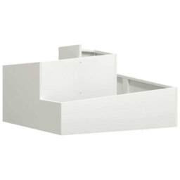 Berkfield Modern Garden Planter White 80 X 80 X 50 Cm Cold-Rolled Steel