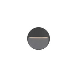 Luminosa Lighting Luminosa Nod Round Led Outdoor Recessed Wall Lamp Black, Opal, Warm-White 3000K, Ip65 - thumbnail 2