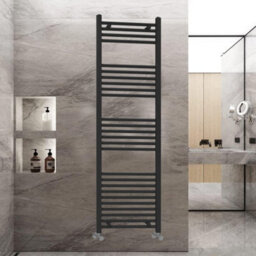 ARKO BATHROOM Arko Towel Radiator, Heated Towel Rails,wall Mounted Ladder Radiators 600X1600mm ,black - thumbnail 6