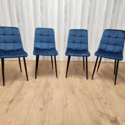 Kosy Koala Dining Chairs Set Of 4 Blue Tufted Chairs Velvet Chairs, Soft Padded Seat Living Room Chairs , Kitchen Chairs ,dining Room Livin - thumbnail 8