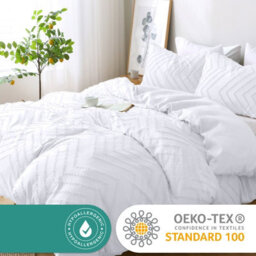 Pamposh Tufted Double Duvet Set Double Brushed Microfibre Double Bedding Set With Zipper Closure Ultrasoft Breathable Duvet Cover - thumbnail 3