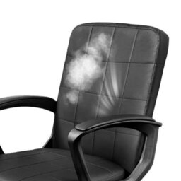 Black Leather Office Chair - Ergonomic Desk Chair With Lumbar Support Headrest Adjustable New - thumbnail 5