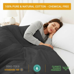 Pamposh 400 Thread Count Egyptian Cotton Double Fitted Sheet Durable Double Premium Natural Cotton Deep Fitted Sheets - thumbnail 7