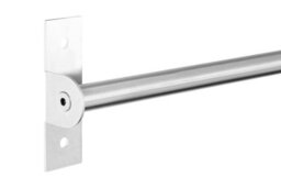 Orsina Brushed Chrome Hanging Rail, Wall Mounted Rail For Kitchen Utensils Or Towels, Durable Metal Design - thumbnail 2