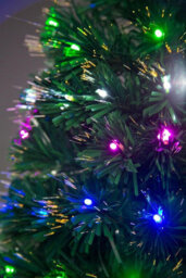 Shatchi Pre-Lit Christmas Tree Fiber Optic Pine Led Light Xmas Home Decor Galactic Ft - thumbnail 7