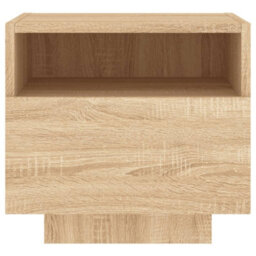 Berkfield Bedside Cabinet With Led Lights Sonoma Oak 40X39X37 Cm - thumbnail 7