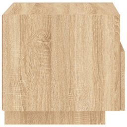 Berkfield Bedside Cabinet With Led Lights Sonoma Oak 40X39X37 Cm - thumbnail 8