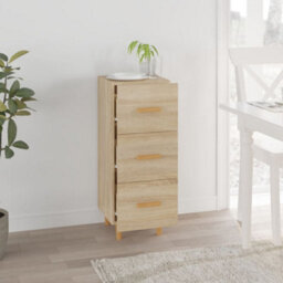 Berkfield Sideboard Sonoma Oak 34.5X34X90 Cm Engineered Wood - thumbnail 3