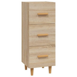 Berkfield Sideboard Sonoma Oak 34.5X34X90 Cm Engineered Wood - thumbnail 2