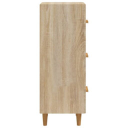 Berkfield Sideboard Sonoma Oak 34.5X34X90 Cm Engineered Wood - thumbnail 7