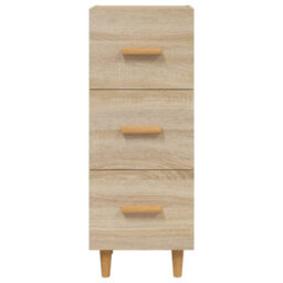 Berkfield Sideboard Sonoma Oak 34.5X34X90 Cm Engineered Wood - thumbnail 5
